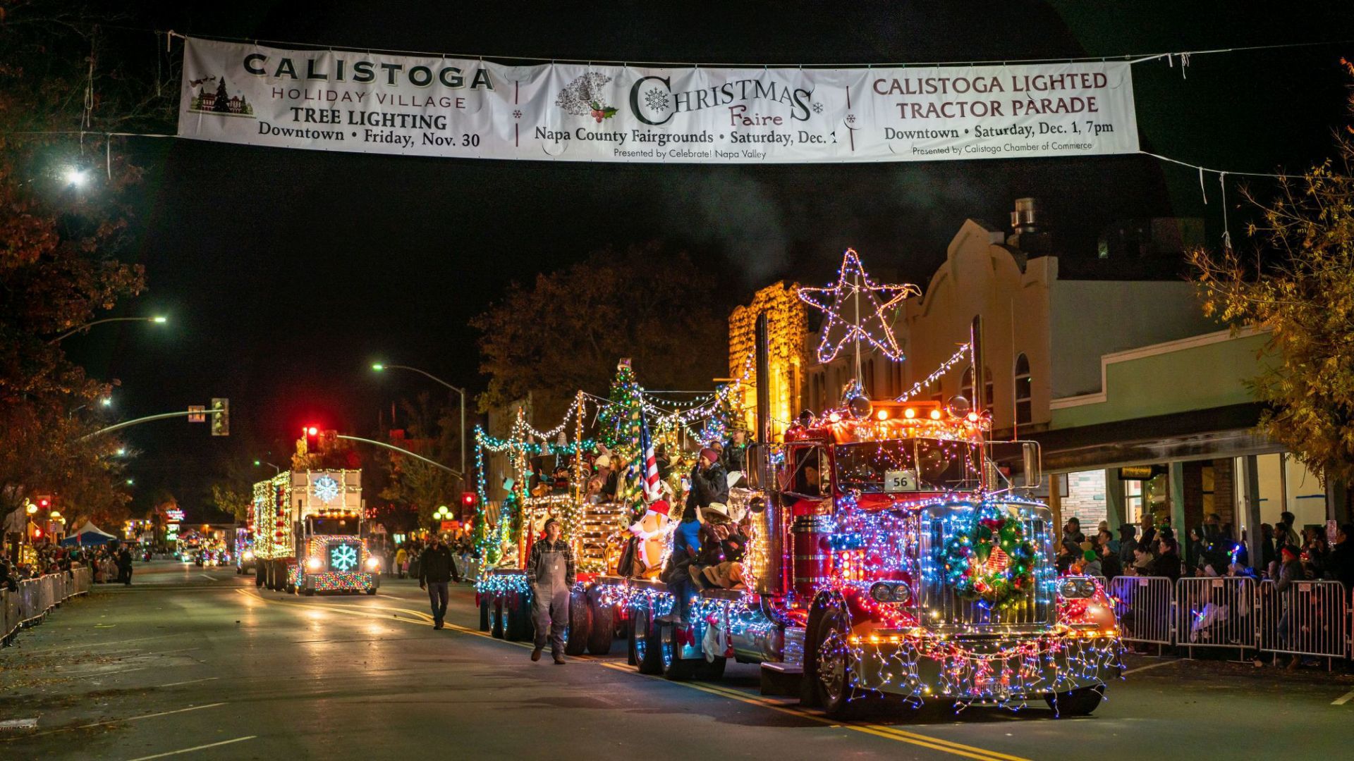 Calistoga Lighted Tractor Parade